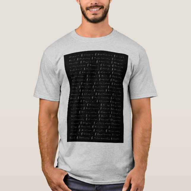 T-shirt Compositeurs de musique classique (Devant)