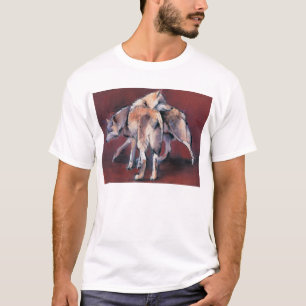 T-shirt Composition 2001 en loup