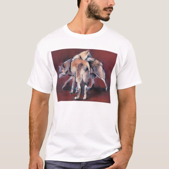 T-shirt Composition 2001 en loup (Devant)