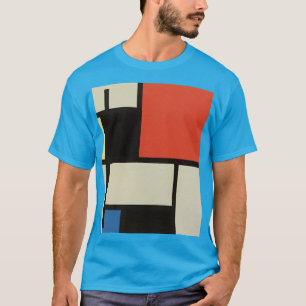 T-shirt Composition Abstraite moderne Turquoise