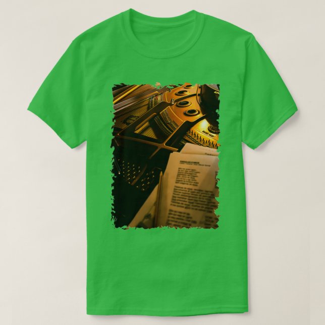 T-shirt Composition au piano (Design devant)