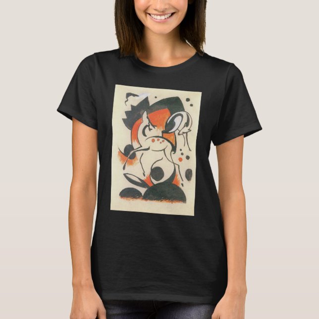 T-shirt Composition aux deux cerfs de Franz Marc (Devant)