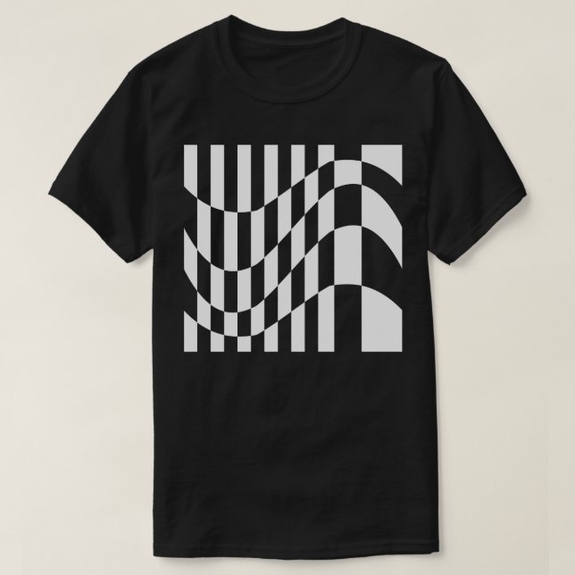 T-shirt composition carré ondulée (Design devant)