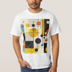 T-shirt Composition des formes géométriques colorées