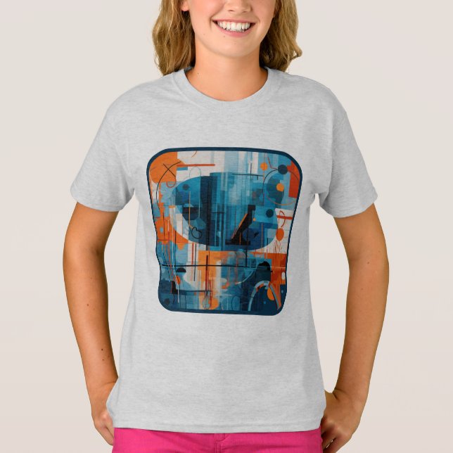 T-shirt Composition géométrique Abstraite (Devant)