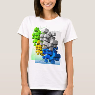 T-shirt Composition géométrique dynamique Abstraite Contem