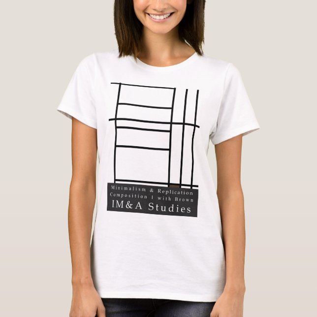 T-shirt Composition I avec Brown (Devant)