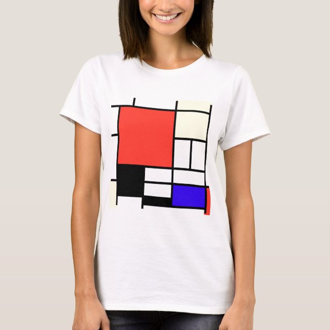 T-shirt Composition , Mondriaan (Devant)