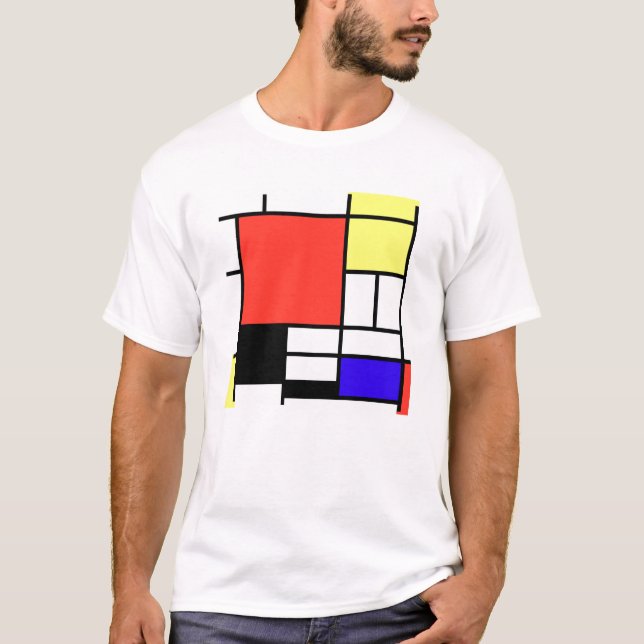 T-shirt Composition , Mondriaan (Devant)