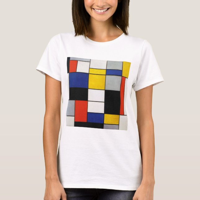 T-shirt Composition, Mondrian (Devant)