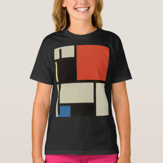T-shirt Composition mondrienne Enfants noirs Abstraits mod