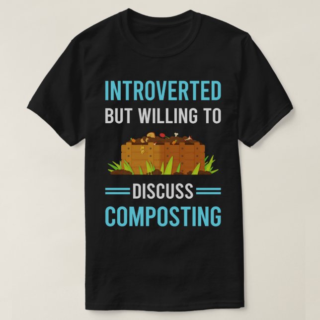 T-shirt Compostage Compostage présenté (Design devant)