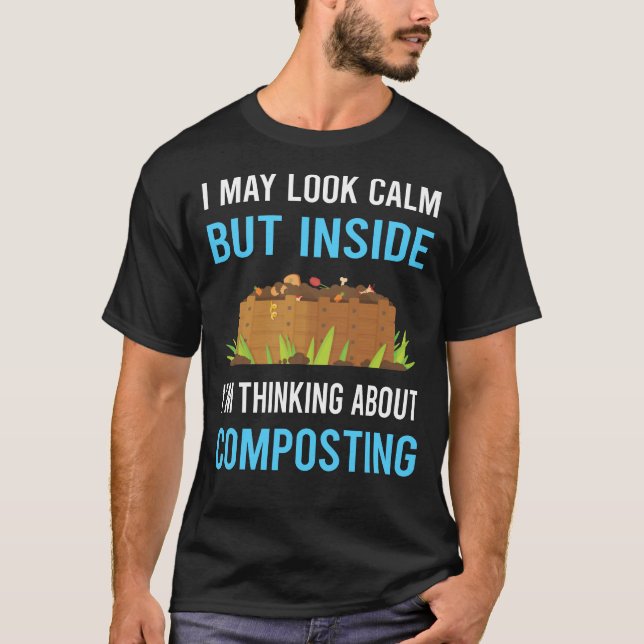 T-shirt Composteur Compostage Compostage Calme (Devant)