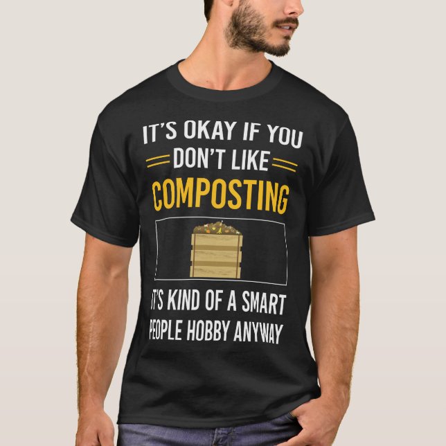 T-shirt Composteur Compostpostage Smart People (Devant)