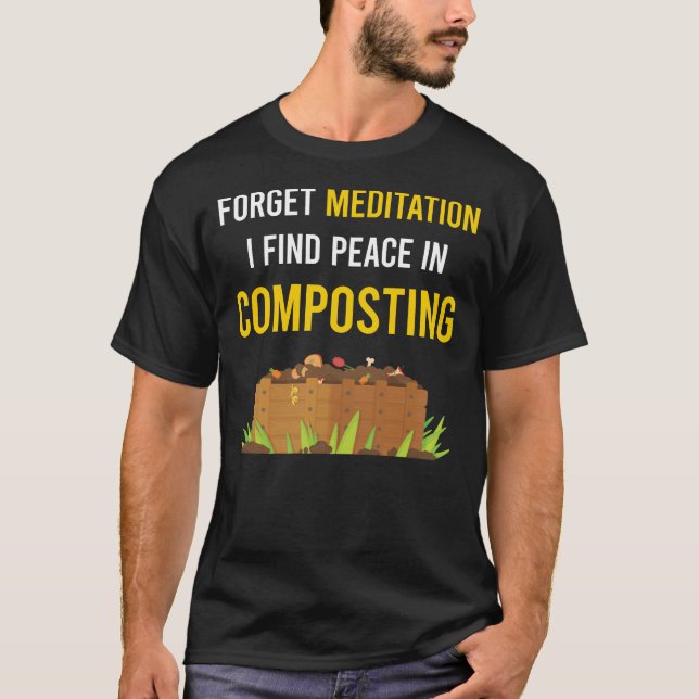 T-shirt Composteur de compostage de méditation (Devant)