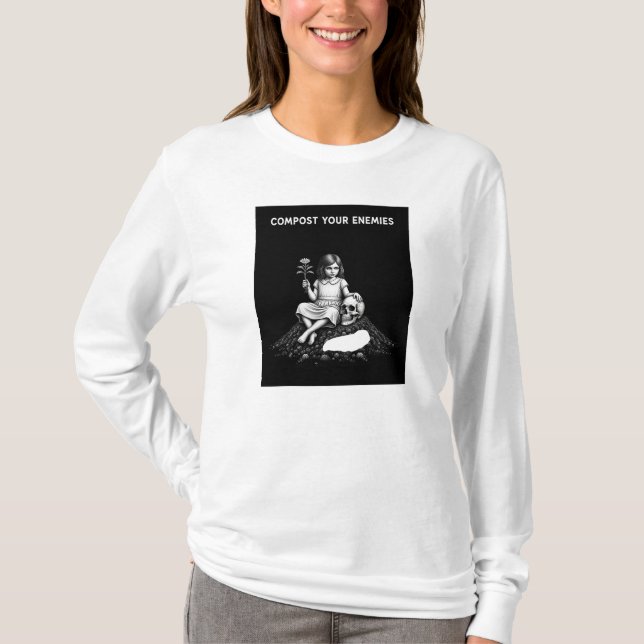T-shirt Compostez vos ennemis - Art sombre (Devant)