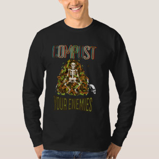 T-shirt Compostez vos ennemis Drôle Jardinage Goth Squelet