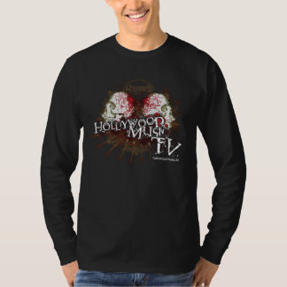 T-shirt Compréhensif-Conception-Mens-Long-Douille-Bl