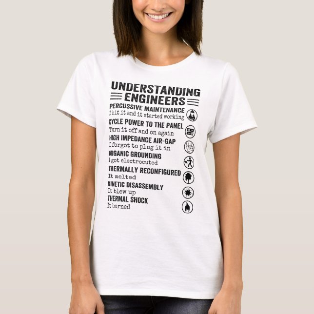 T-shirt compréhension des ingénieurs (Devant)