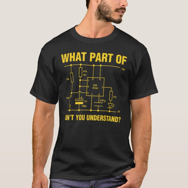 T-shirt Comprendre drôle Electrique Electrique Electrique  (Devant)
