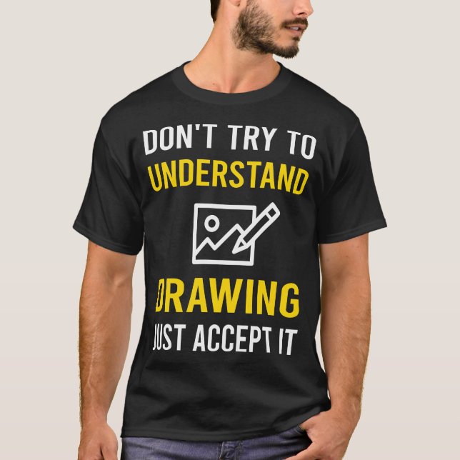 T-shirt Comprendre le dessin (Devant)