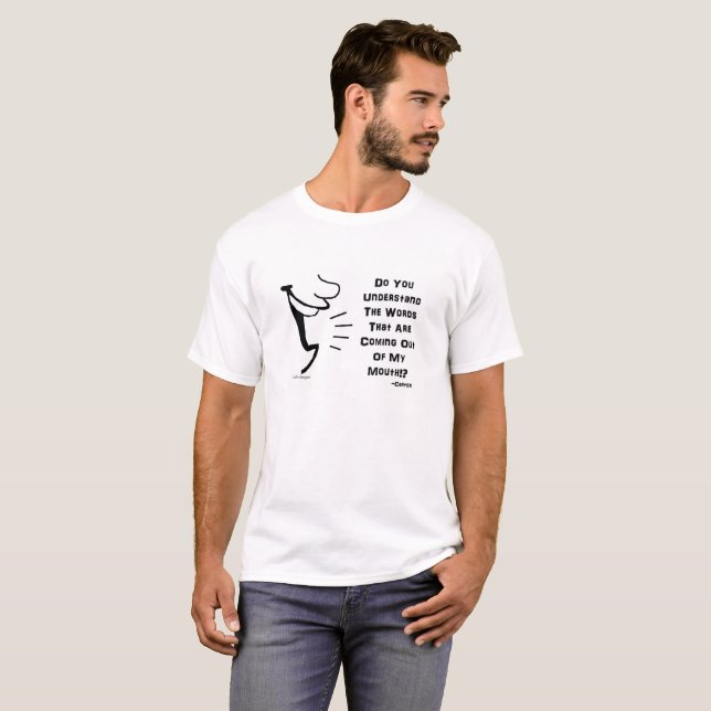 T-shirt Comprenez les mots ! ? (Devant entier)