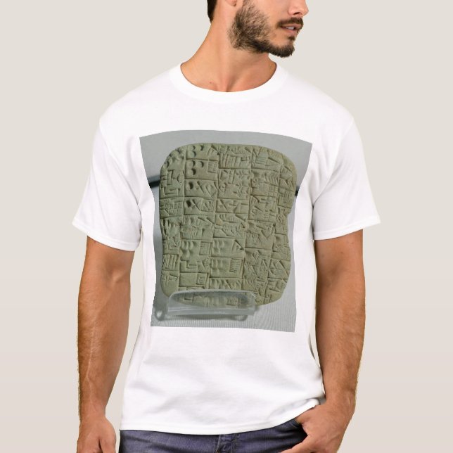 T-shirt Comprimé avec le manuscrit cunéiforme (Devant)