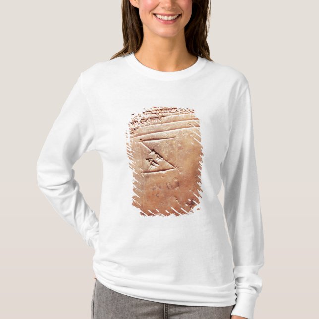 T-shirt Comprimé avec le manuscrit cunéiforme, c.1830-1530 (Devant)
