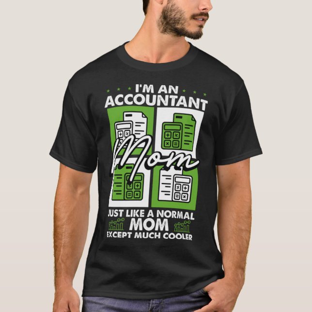 T-shirt Comptabilisation Motherhood Best Maman Ever Compta (Devant)