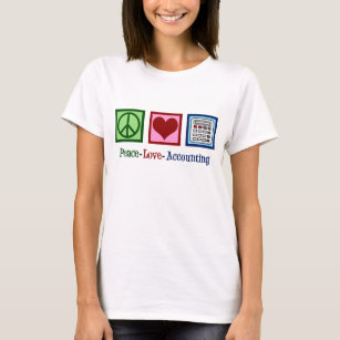 T-shirt Comptabilité de l'amour pour la paix