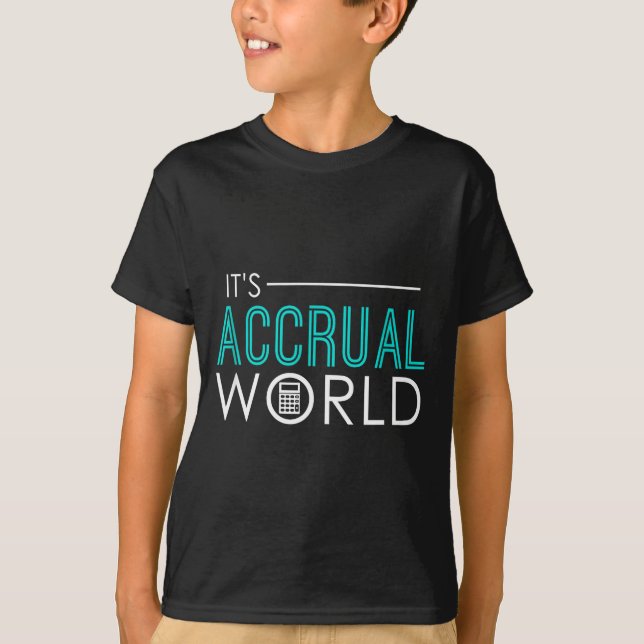 T-shirt Comptabilité d'exercice monde drôle comptabilité & (Devant)