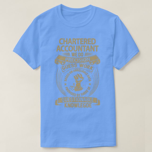 T-shirt Comptable Agréé Nous faisons Precision Job Cadeau (Design devant)