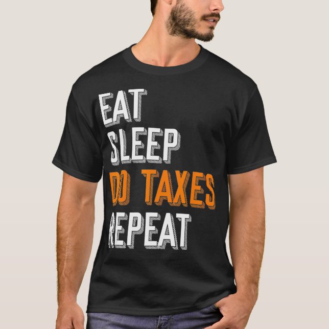 T-shirt Comptable amusant CPA Impôt sur les déclarations d (Devant)