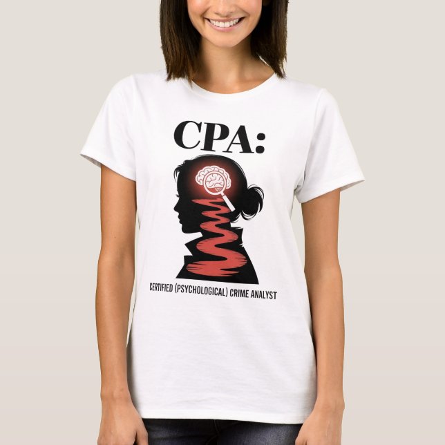 T-shirt Comptable Amusant Expert-Comptable Agréé Analyste  (Devant)