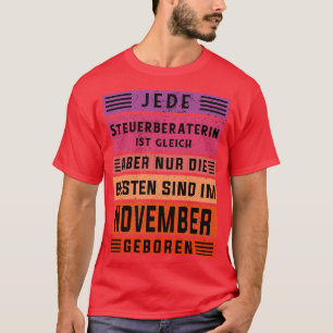 T-shirt comptable anniversaire Novembre né comptable 2
