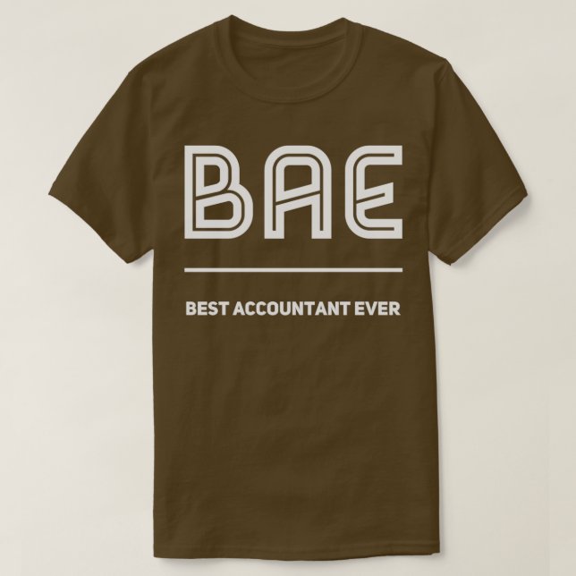 T-shirt Comptable BAE Meilleur Comptable en permanence (Design devant)