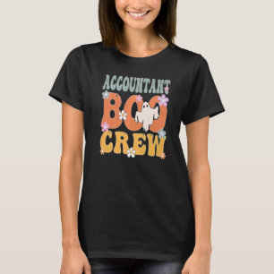 T-shirt Comptable Boo Crew Ghost Retro Halloween Super F
