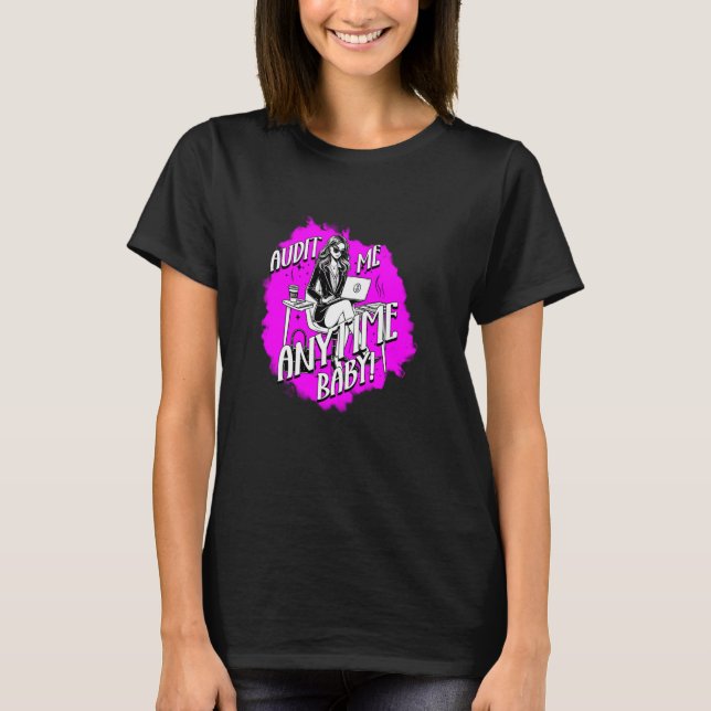 T-shirt Comptable Comptabilité Finance M'Audit N'Importe Q (Devant)