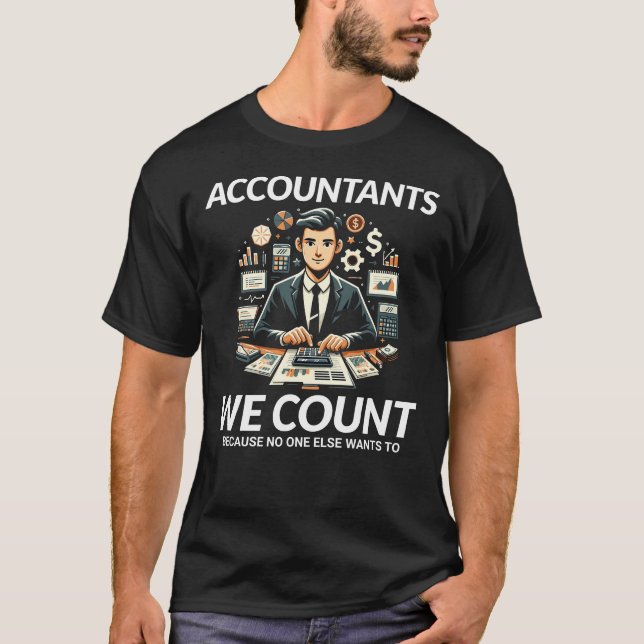 T-shirt Comptable comptable comptabilité comptable Finance (Devant)