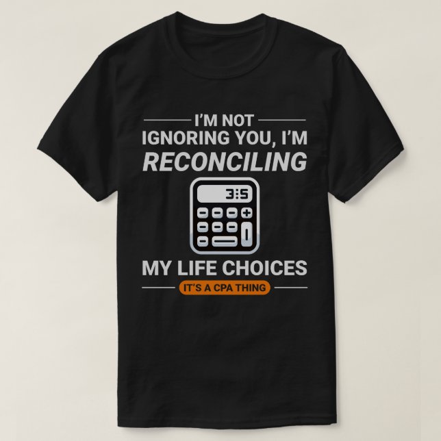 T-shirt Comptable comptable comptabilité comptable Finance (Design devant)