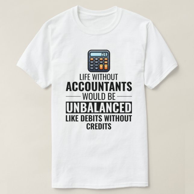 T-shirt Comptable comptable comptabilité comptable Finance (Design devant)