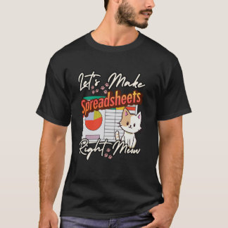 T-shirt Comptable CPA Chats Tenue De Livres Vérificateur S