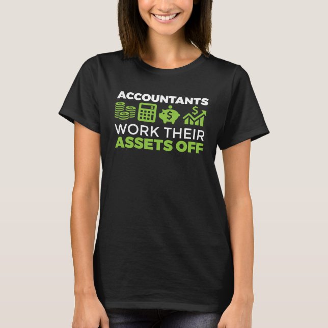 T-shirt Comptable CPA Comptables Travaillent Leurs Atouts  (Devant)