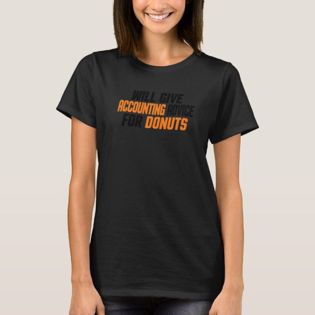 T-shirt Comptable Cpa    Donnera Des Conseils De Comptabil (Devant)
