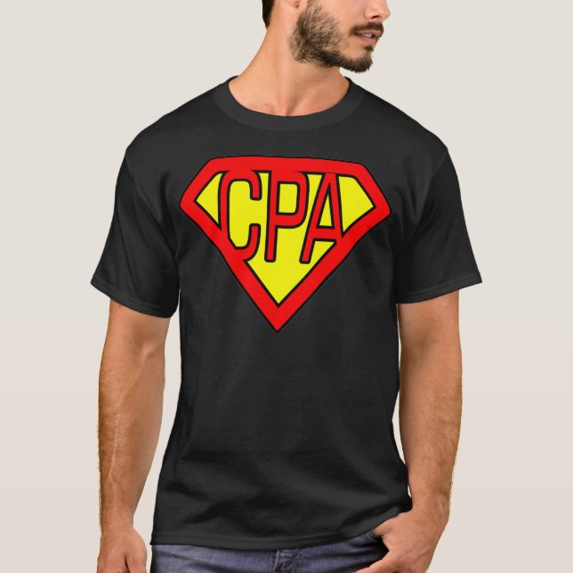 T-shirt Comptable CPA Superhero T Shirt (Devant)