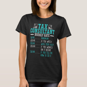 T-shirt Comptable de conseil fiscal Comptable Consultante 