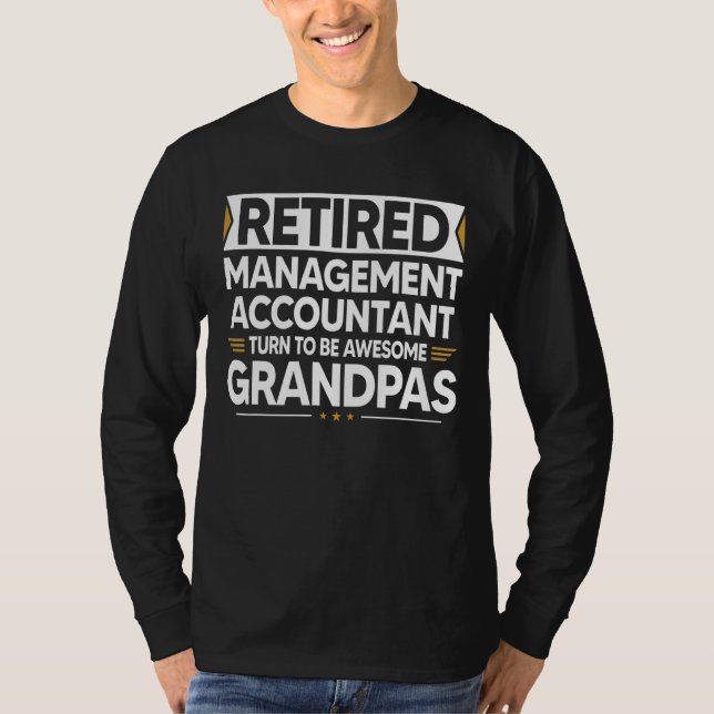 T-shirt Comptable De Gestion À La Retraite Se Transforme E (Devant)