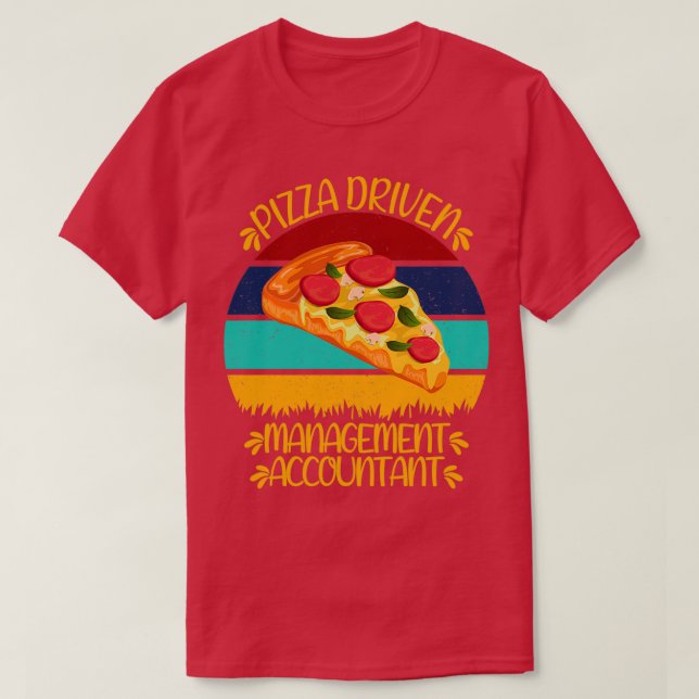 T-shirt Comptable de gestion piloté pizza Funny Pizza Quo (Design devant)