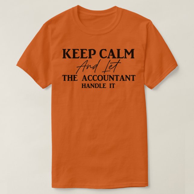 T-shirt comptable de nouveauté 6 (Design devant)