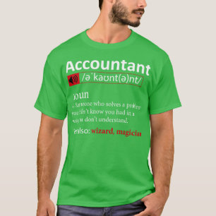 T-shirt Comptable Définition 1